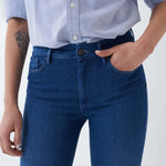 Vaqueros Push Up Destiny Skinny con lavado medio - ECRU