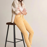 Vaqueros Push Up Wonder Capri Jacquard - ECRU