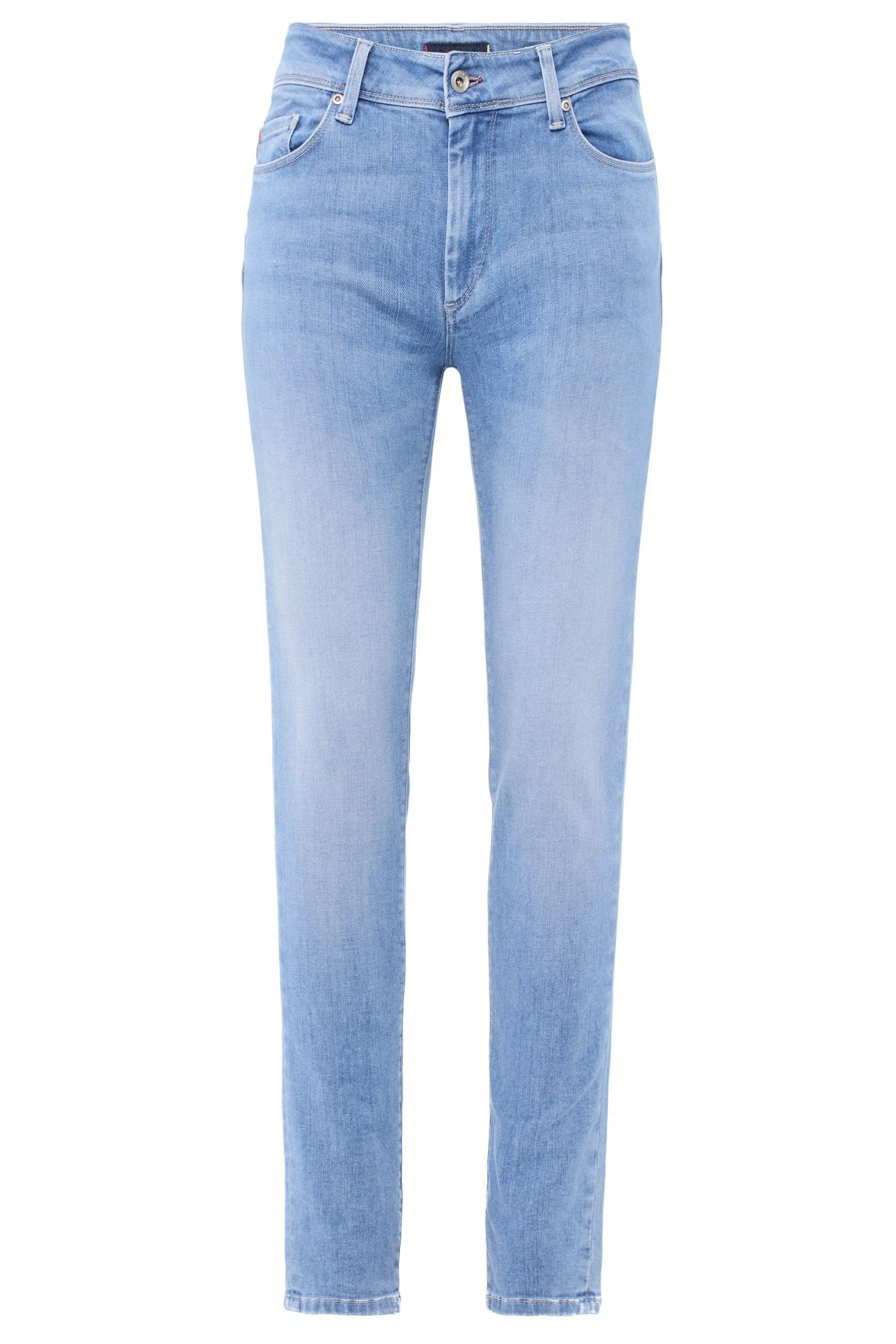 VAQUEROS PUSH UP WONDER SKINNY CINTURA MEDIA - ECRU