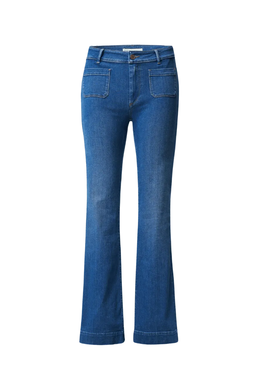 Vaqueros Salsa Mujer Push Up Destiny Flare - ECRU