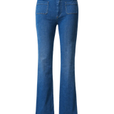 Vaqueros Salsa Mujer Push Up Destiny Flare - ECRU