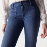 Vaqueros Salsa Mujer Push Up Destiny Flare - ECRU