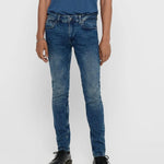 Vaqueros Skinny Warp - ECRU