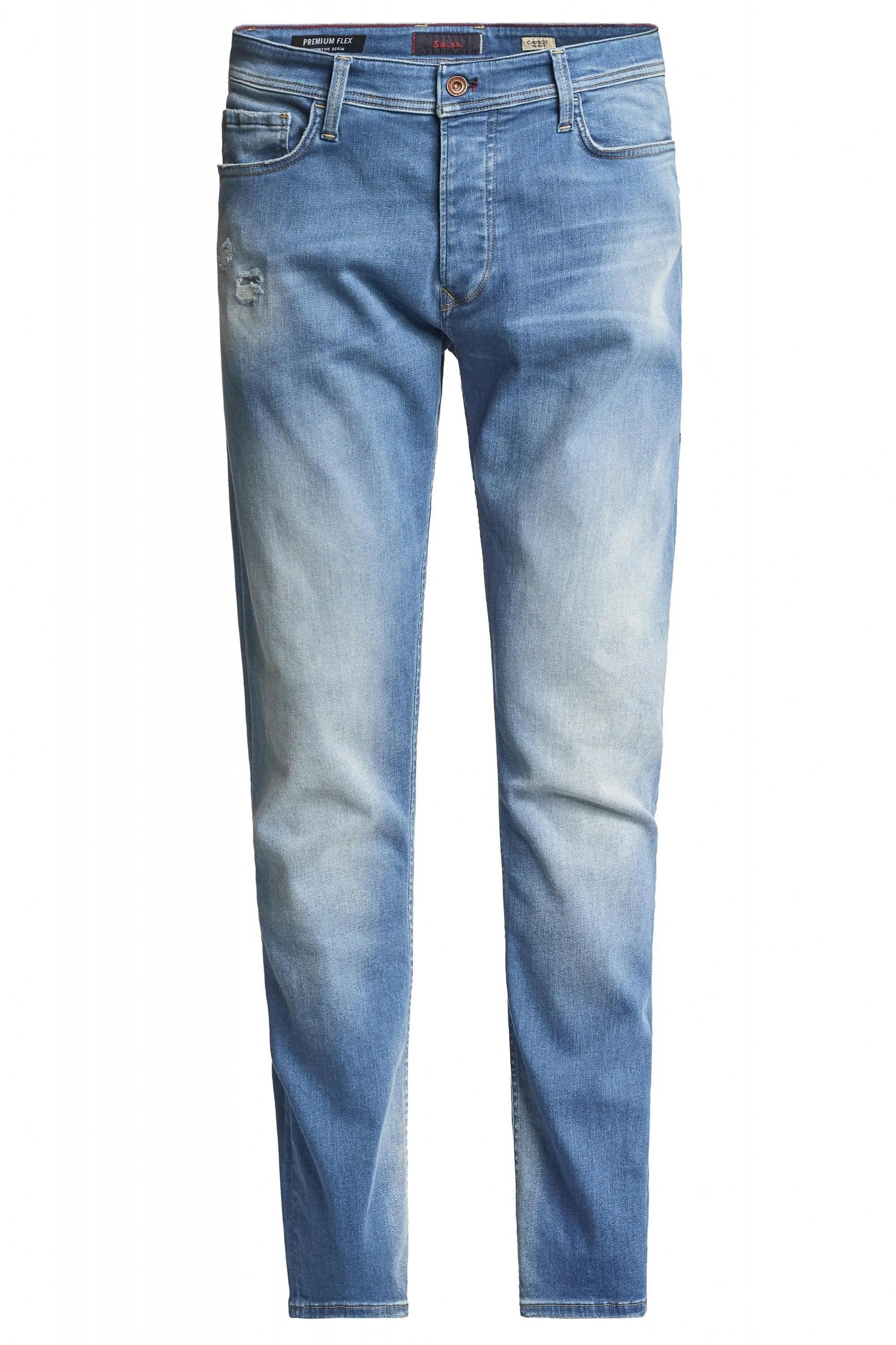 Vaqueros Slender Slim Carrot Premium Flex Vintage - ECRU