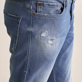 Vaqueros Slender Slim Carrot Premium Flex Vintage - ECRU