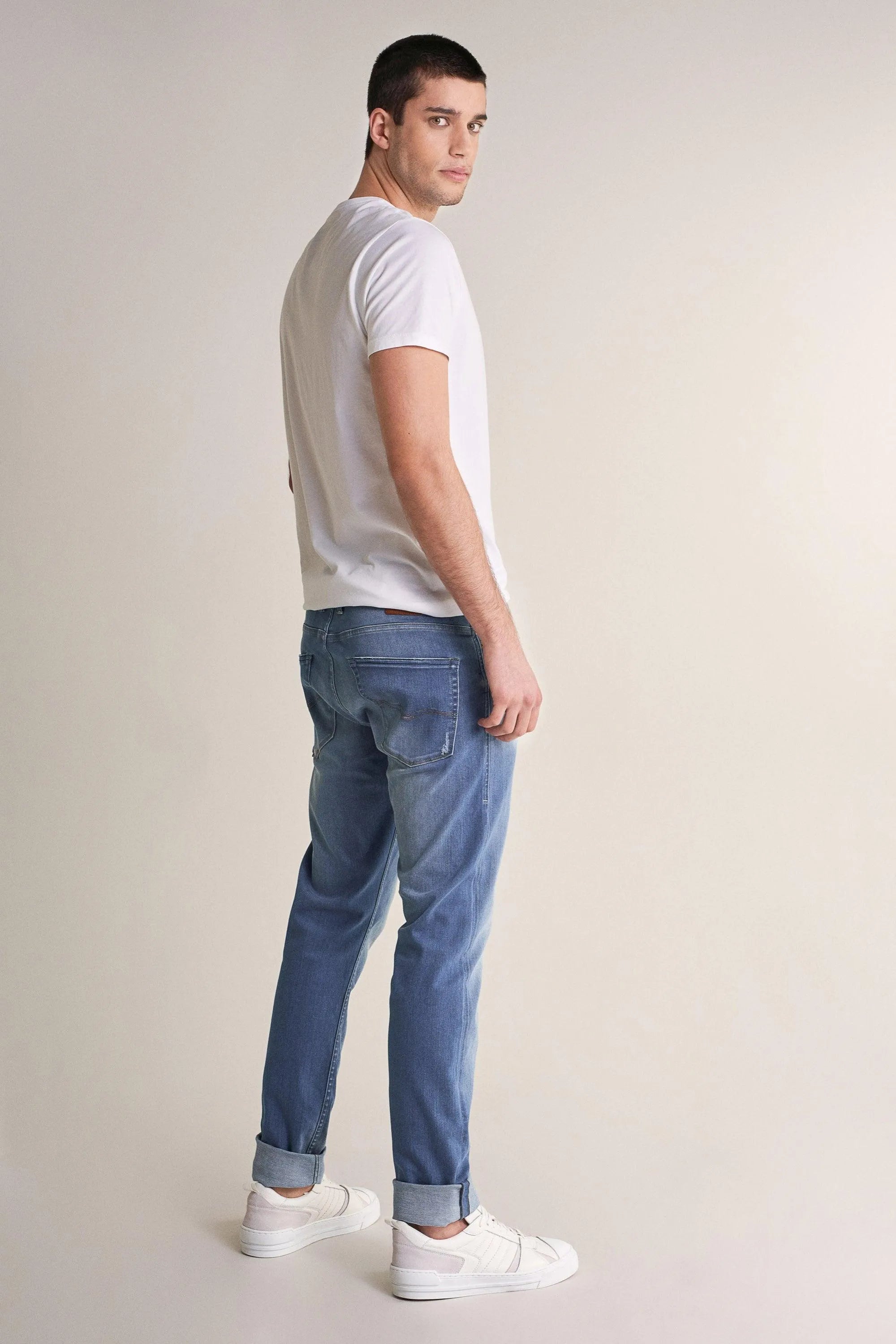 Vaqueros Slender Slim Carrot Premium Flex Vintage - ECRU