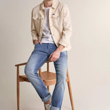 Vaqueros Slender Slim Carrot Premium Flex Vintage - ECRU