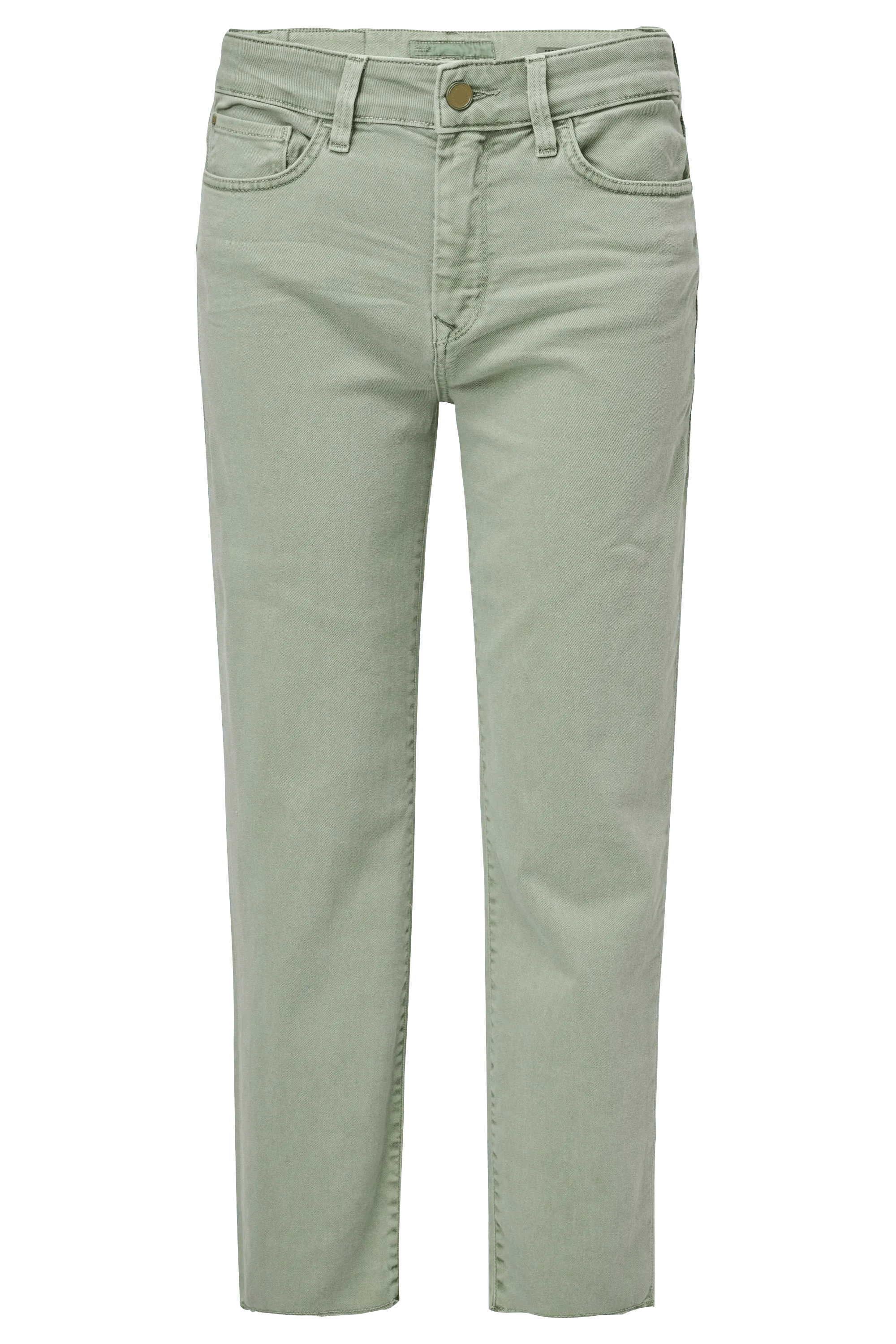 Vaqueros True Cropped Slim con color - ECRU