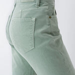 Vaqueros True Cropped Slim con color - ECRU