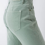 Vaqueros True Cropped Slim con color - ECRU