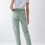 Vaqueros True Cropped Slim con color - ECRU