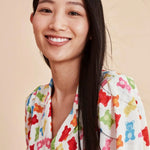 Vestido abullonado gummies - ECRU