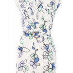 VESTIDO ALLOVER FLORAL - ECRU