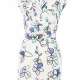VESTIDO ALLOVER FLORAL - ECRU