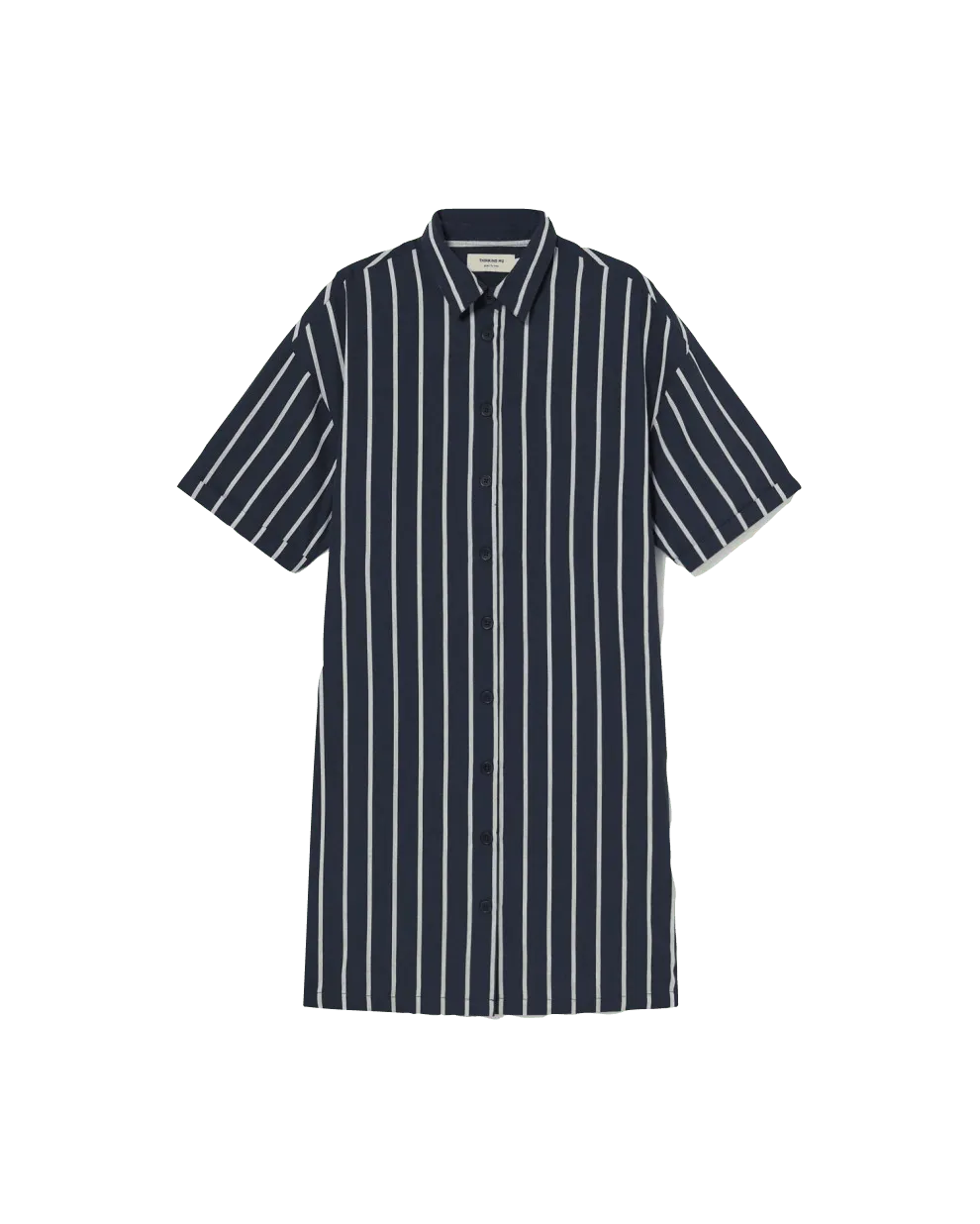 Vestido Amer Rayas Navy - ECRU