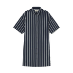 Vestido Amer Rayas Navy - ECRU