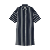 Vestido Amer Rayas Navy - ECRU