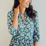 Vestido Astra Smock Multi Layered Hearts - ECRU