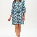Vestido Astra Smock Multi Layered Hearts - ECRU