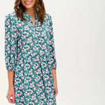 Vestido Astra Smock Multi Layered Hearts - ECRU