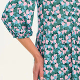 Vestido Astra Smock Multi Layered Hearts - ECRU