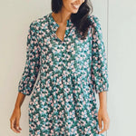 Vestido Astra Smock Multi Layered Hearts - ECRU