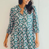 Vestido Astra Smock Multi Layered Hearts - ECRU