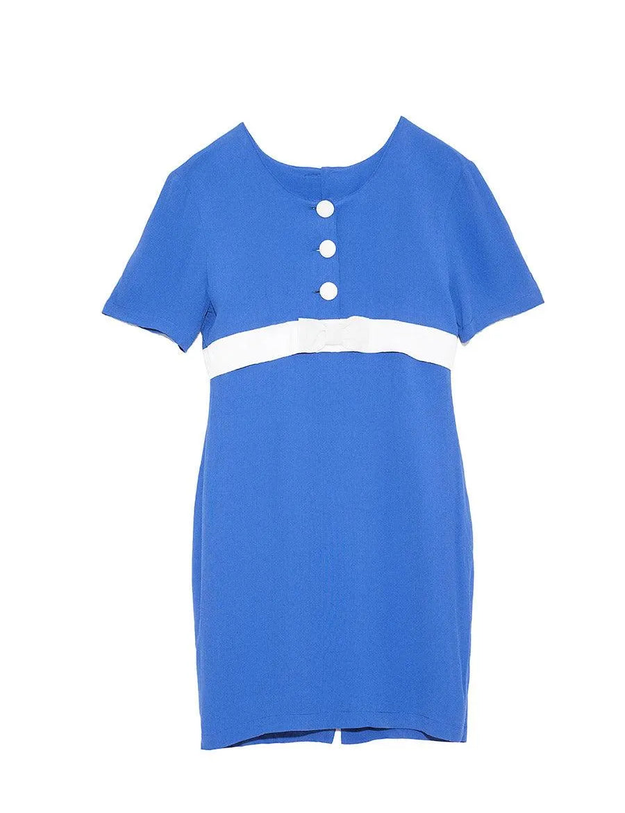 Vestido Azul Lazo - ECRU