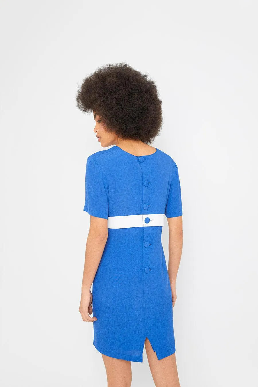 Vestido Azul Lazo - ECRU