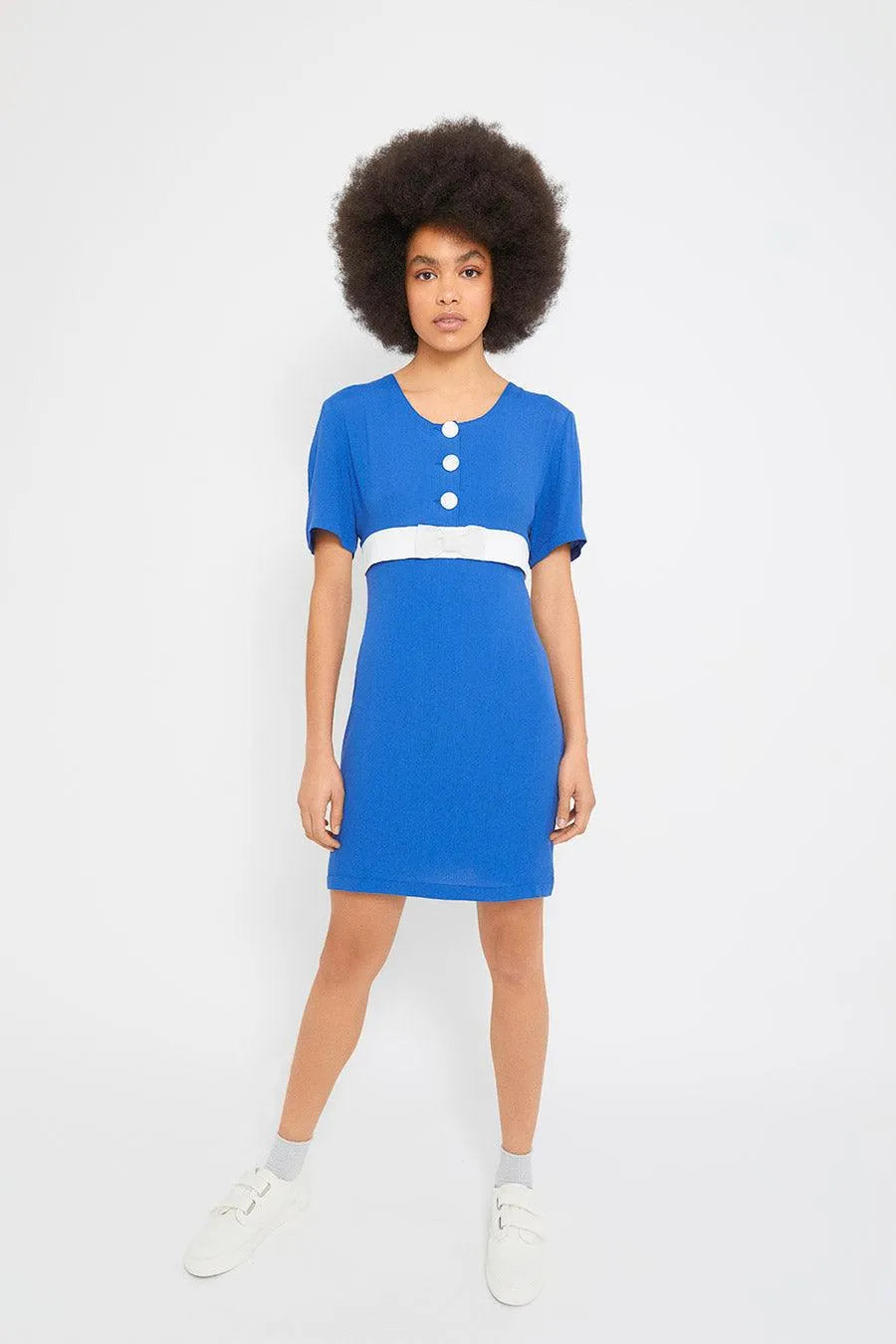 Vestido Azul Lazo - ECRU