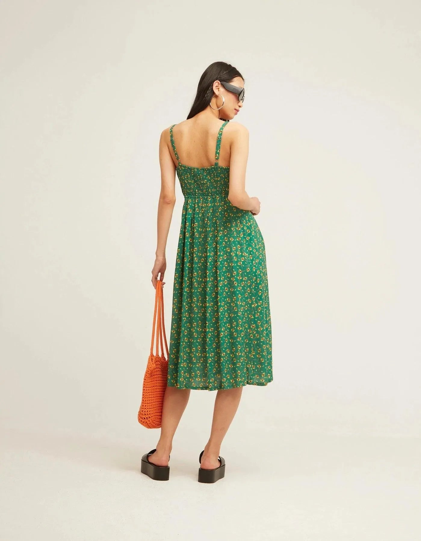 Vestido Botones Tirantes Jaune - ECRU