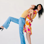 Vestido Camisero B.Young Estampado Raspberry Rose - ECRU