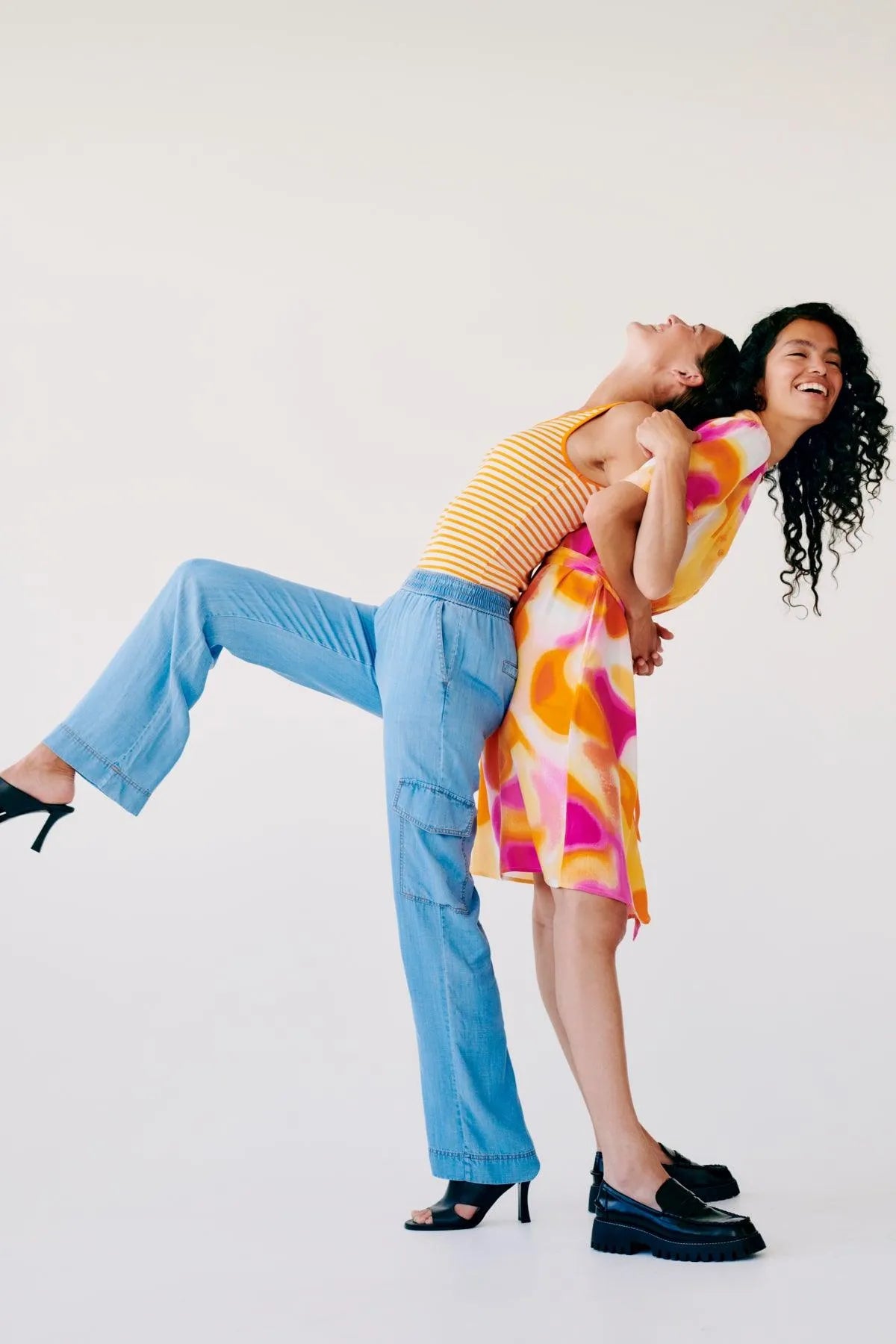 Vestido Camisero B.Young Estampado Raspberry Rose - ECRU