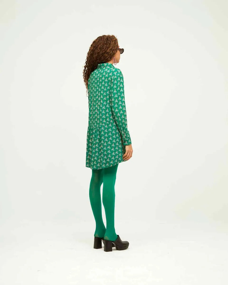 Vestido Camisero Bikes - ECRU