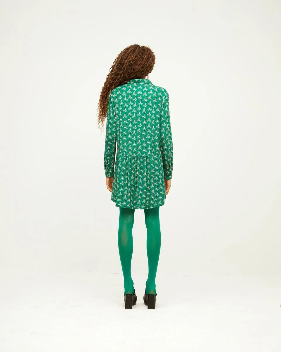 Vestido Camisero Bikes - ECRU