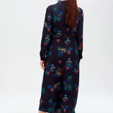 Vestido Camisero Clarissa Negro, Night Leopard - ECRU