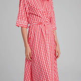 Vestido Camisero Corazones - ECRU