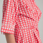 Vestido Camisero Corazones - ECRU