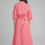 Vestido Camisero Corazones - ECRU