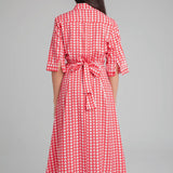 Vestido Camisero Corazones - ECRU