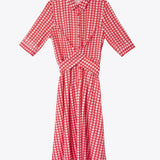 Vestido Camisero Corazones - ECRU