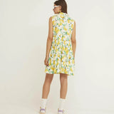 Vestido Camisero Corto Limones - ECRU