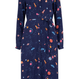 Vestido Camisero Elspeth - Azul marino, Ufo Space - ECRU