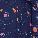 Vestido Camisero Elspeth - Azul marino, Ufo Space - ECRU