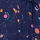 Vestido Camisero Elspeth - Azul marino, Ufo Space - ECRU