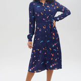 Vestido Camisero Elspeth - Azul marino, Ufo Space - ECRU