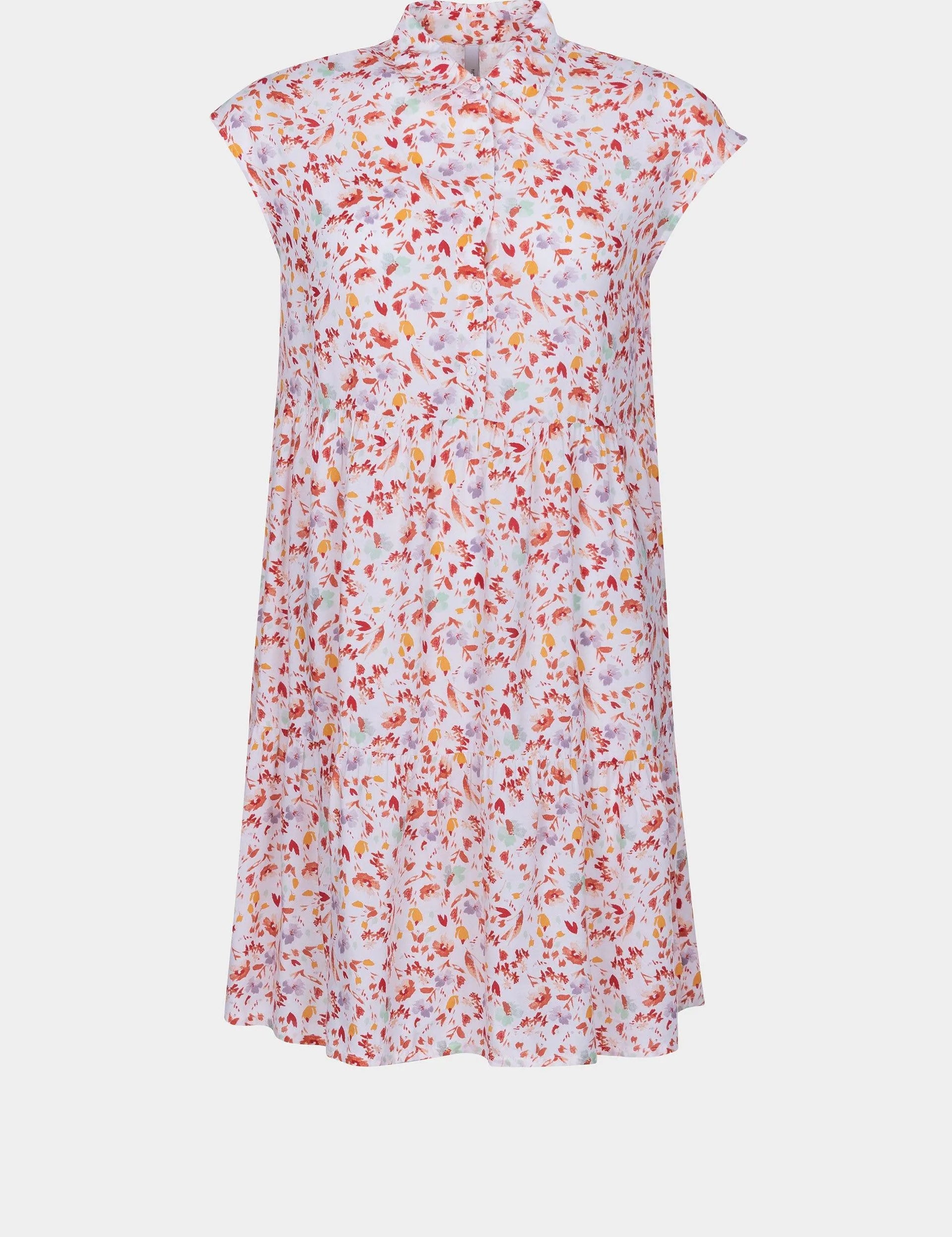 Vestido Camisero Estampado Floral Camilo 1 - ECRU