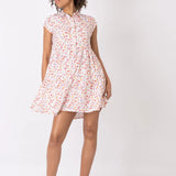 Vestido Camisero Estampado Floral Camilo 1 - ECRU
