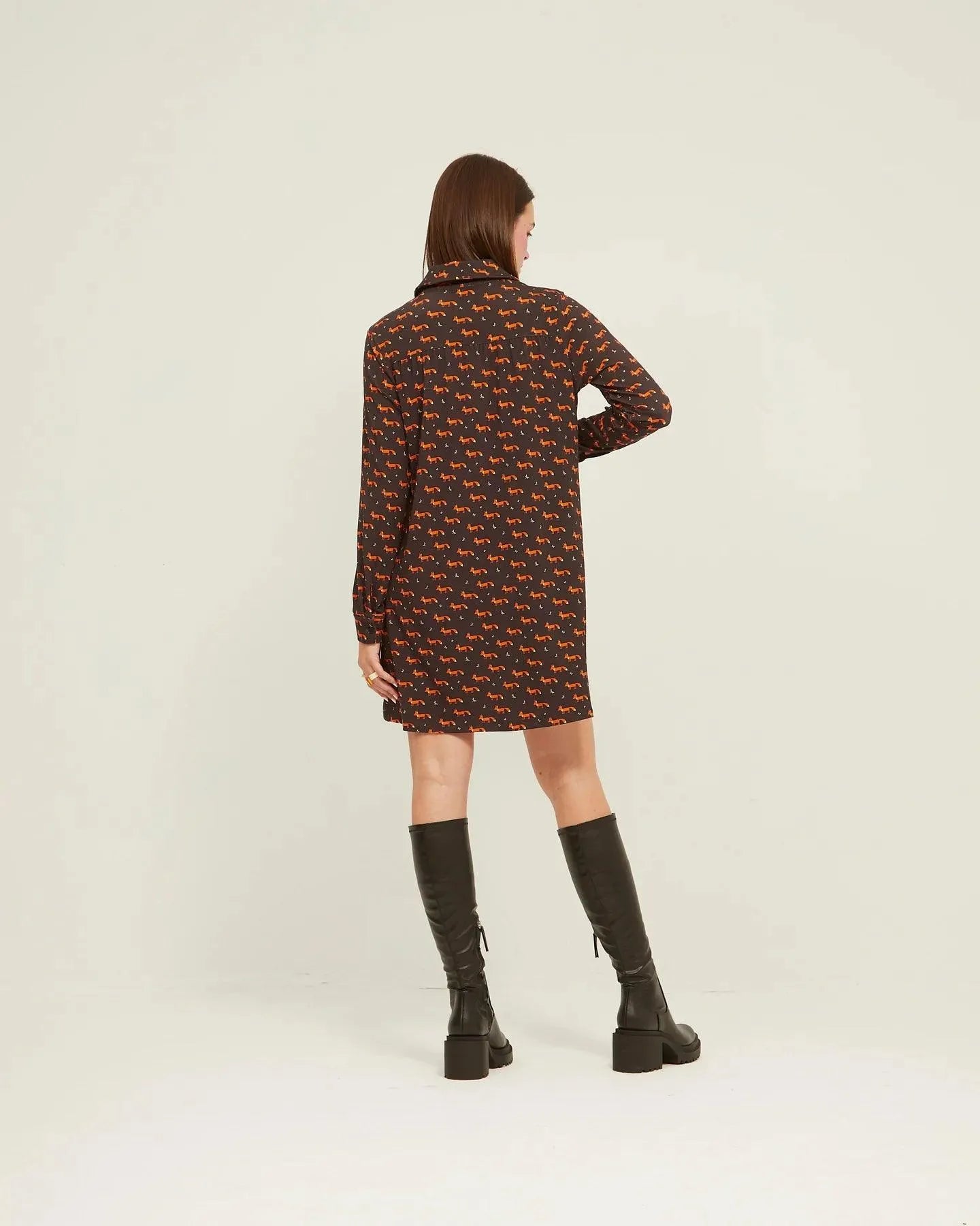 Vestido Camisero Fox - ECRU