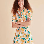 Vestido camisero limonero - ECRU